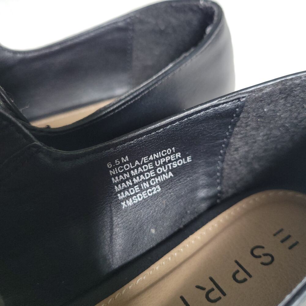 Esprit Womens 6.5 Black Mary Jane Ballet Flats Shoes Minimalist Comfort Nicola - Picture 6 of 7